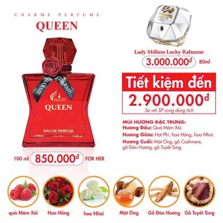 Nước hoa charme queen 100ml