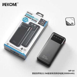 Pin dự phòng chính hãng WeKome 20000mah kèm dây - Mã WP64