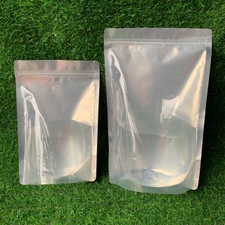(1kg/size) Túi zip đáy đứng Mặt Bạc Mặt Trong đựng trái cây sấy túi zip nhỏ 18x26cm