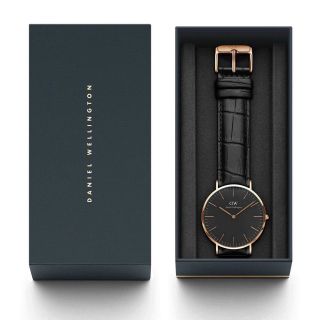 ĐỒNG HỒ NAM NỮ CAO CẤP DANIEL W BLACK CLASSIC DÂY DA FULLBOX TEM