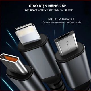 CÁP SẠC NHANH 3 ĐẦU DÂY DÙ DÀI 1M2