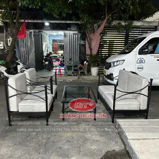 Sofa sắt nệm theo yêu cầu