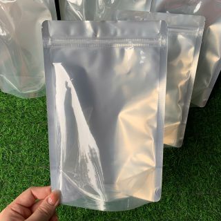 (1kg/size) Túi zip đáy đứng Mặt Bạc Mặt Trong đựng trái cây sấy túi zip nhỏ 18x26cm