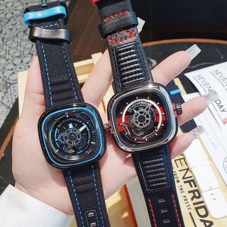 ĐỒNG HỒ NAM THỂ THAO SIÊU CẤP SEVEN PRIDAY MÁY AUTOMATIC XANH ĐỎ TẶNG KÈM DÂY FULLBOX