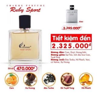 Nước hoa charme ruby port