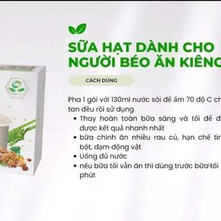 Sữa Hạt Dành Cho Người Béo Ăn Kiêng (900g/36 gói)