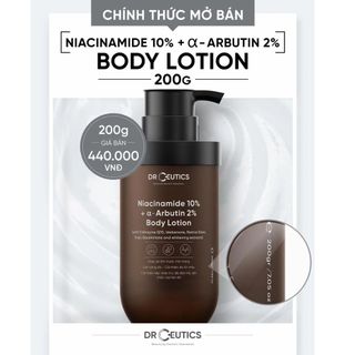 Sữa Dưỡng Thể Trắng Da DrCeutics Body Lotion Healthy White 200ml