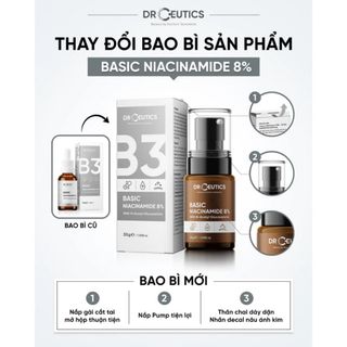 Tinh Chất Niacinamide Basic 8% DrCeutics Cho Da Dầu Mụn 30g