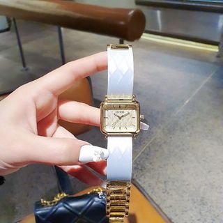 ĐỒNG HỒ NỮ THỜI TRANG GUEZ MẶT VUÔNG DÂY NHỰA