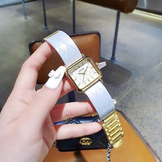 ĐỒNG HỒ NỮ THỜI TRANG GUEZ MẶT VUÔNG DÂY NHỰA
