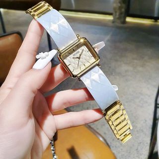 ĐỒNG HỒ NỮ THỜI TRANG GUEZ MẶT VUÔNG DÂY NHỰA
