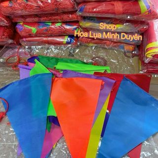 (50m hoặc 100m ) Dây Cờ Đuôi Nheo Tam Giác Trang Trí Nhà Cửa , Trường Học , Sự Kiện , Lễ Hội