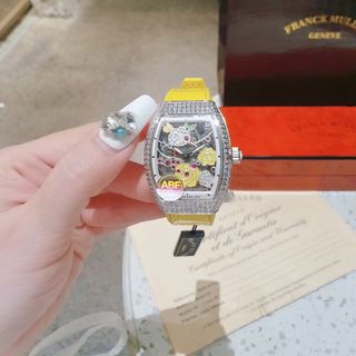 XẢ KHO MÙA HÈ ĐỒNG HỒ NỮ SIÊU CẤP FRANZ MẶT HOA ĐÍNH ĐÁ MÁY THUỴ SỸ