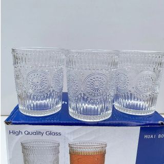 BỘ 6 LY THỦY TINH ĐỒNG TIỀN 300ML Y- 9779