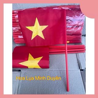 [Sale Sập Sàn ) Cờ Vẫy Cầm Tay , Cờ Cổ Vũ Bóng Đá , Cờ Vẫy Khai Giảng Sự Kiện
