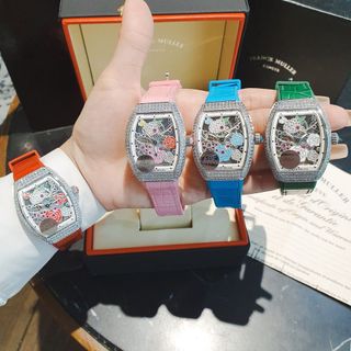 XẢ KHO MÙA HÈ ĐỒNG HỒ NỮ SIÊU CẤP FRANZ MẶT HOA ĐÍNH ĐÁ MÁY THUỴ SỸ