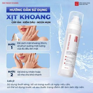 Xịt Khoáng Cấp Ẩm, Kiềm Dầu, Ngừa Mụn