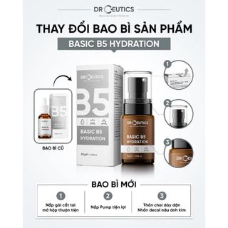 Serum B5 Basic Hydration 5% DrCeutics Cho Da Dầu Mụn 30ml