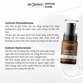 Serum B5 Basic Hydration 5% DrCeutics Cho Da Dầu Mụn 30ml