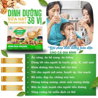 Sữa Hạt Dinh Dưỡng 36 Vị Hạt (900g/36 gói)