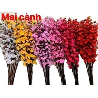 Cành Hoa Mai Giả , Cành Hoa Anh Đào Giả Giá Sỉ
