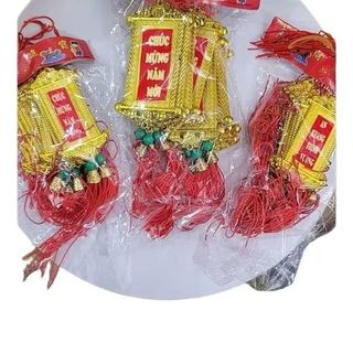 COMBO 10 dây liễng nhung in chữ 2 mặt trang trí tết, treo trang trí quất đào mai tết