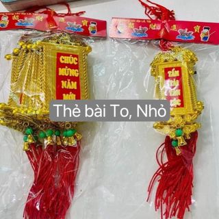COMBO 10 dây liễng nhung in chữ 2 mặt trang trí tết, treo trang trí quất đào mai tết