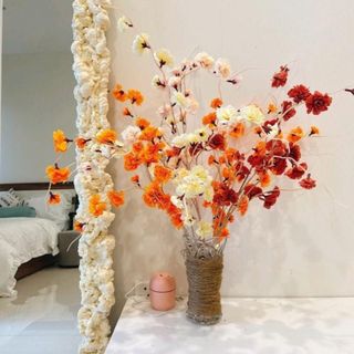 (Xưởng SX) Cành hoa Đào giả, cành hoa đào râu cao cấp (loại 1) hoa cắm cổng cưới , cắm bình trang trí