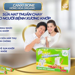 SỮA HẠT CANXI BONE – SỮA HẠT BỔ SUNG CANXI THUẦN CHAY TỪ HỒNG HOA ORGANIC**