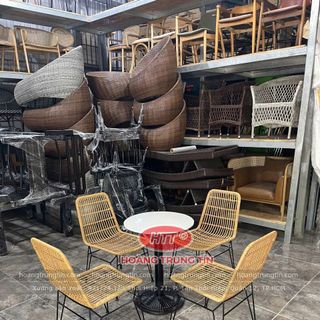 Ghế cafe mây tre nhựa cao cấp giá rẻ