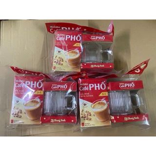 Cà phê phố tặng kèm ly
