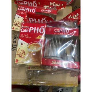 Cà phê phố tặng kèm ly