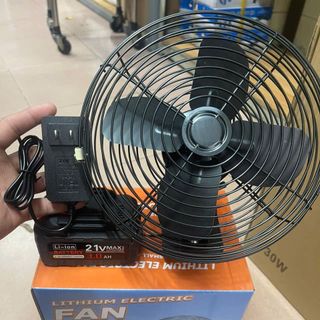 QUẠT TÍCH ĐIỆN LỒNG SẮT ĐẢO CHIỀU PIN 10 CELL