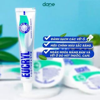 Combo 3 Hộp bột tẩy trắng răng Eucryl 50g- giúp răng trắng sáng, giảm ố vàng chỉ sau 7 ngày