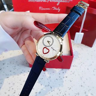 ĐỒNG HỒ NỮ CAO CẤP SALVATO DÂY DA CUORE MẶT TRÁI TIM