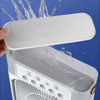 Quạt điều hòa mini phun sương làm mát – 3 chế độ gió Air Color Fan Đèn LED 7 Màu Sang Trọng