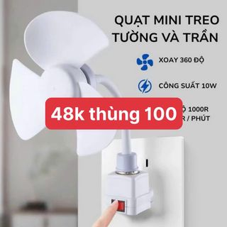 Quạt Mini Treo Tường Và Trần - Tiết Kiệm Điện