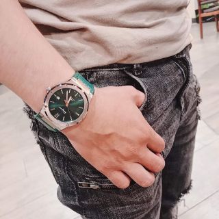 XẢ KHO LỚN ĐỒNG HỒ NAM SIÊU CẤP SALVATO F80 XANH LÁ MÁY QUARZT