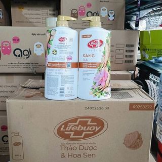 Lifebuoy Thảo Dược & Hoa Sen (Thùng 12 chai x 800gr)