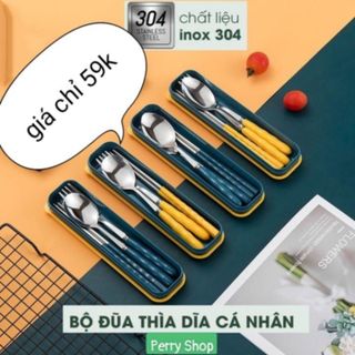 Bộ đũa thìa dĩa mini