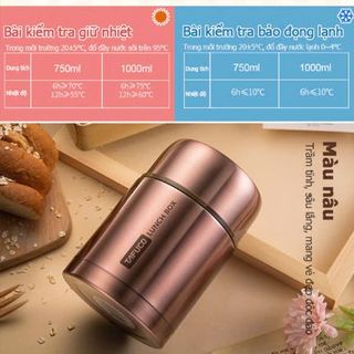 Ủ cháo inox 304 giữ nhiệt từ 12-24h, an toàn cho sức khỏe