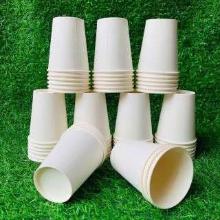 Set 50 Cốc giấy dùng 1 lần dày đẹp dùng uống nước nóng lạnh