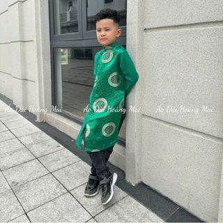 sỉ buôn áo dài gấm thượng hải đồng tiền