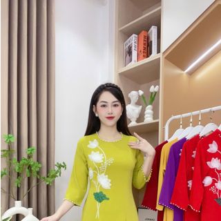 ÁO DÀI SEN CAO CẤP
