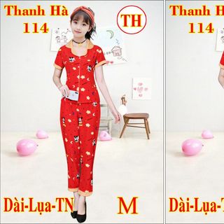 Đồ Bộ Nữ Lụa Tay Ngắn Quần Dài Trẻ Em