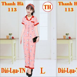 Đồ Bộ Nữ Lụa Tay Ngắn Quần Dài Trẻ Em