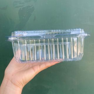 (Combo 100) hộp nhựa 1 lần đục lỗ thoáng khí Đựng Hoa Quả-hộp dâu tây 0.5KG ,1KG,1.5KG