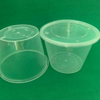 COMBO 500 CÁI HỘP NHỰA TRÒN 500ML + NẮP
