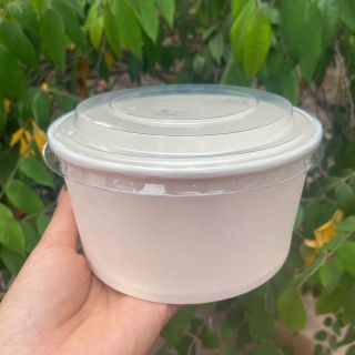 1 thùng tô giấy nâu 500ml  (500c/th) Tô Giấy Kraft 750ml/ Đựng Thực Phẩm Cao cấp đựng các món salat, bánh, cơm, mỳ