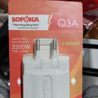 Ổ CHIA 3 LỖ CHỊU TẢI 2200W